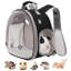 Cochon d'Inde sac à dos, fenêtre à bulles, sac à dos pour petits animaux (noir)-960026373