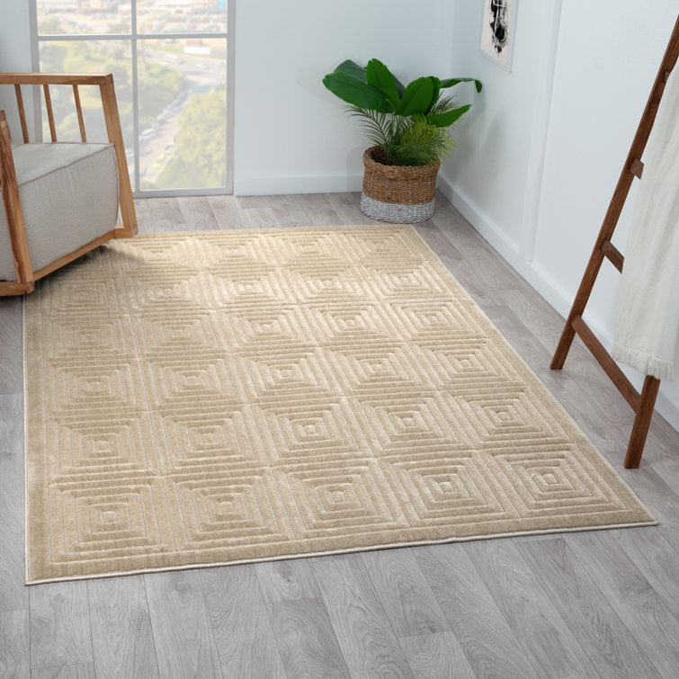 Greek Key Rug Kitchen Mat Brown Beige Non Slip Hallway Runner 