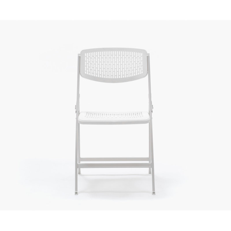 Stackable Folding Chair Folding Chair, White 