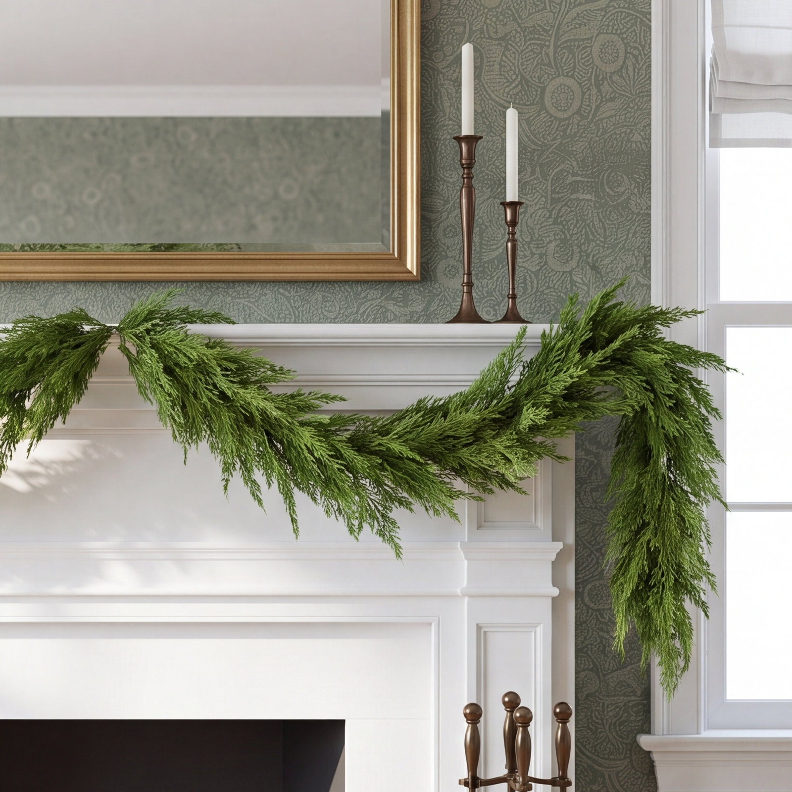 Adame 72'' in. Faux Cedar Garland