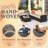 7-Piece Modular PE Rattan Patio Furniture Set, All-Weather Outdoor Sectional Sofa With Glass Coffee Table, Rattan Conversation Set For Backyard, Deck, Poolside (Blue)-157900362