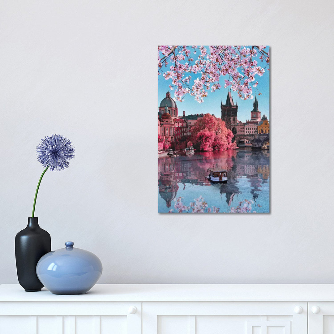Spring in Prague by Florian Olbrechts - Wrapped Canvas Photograph