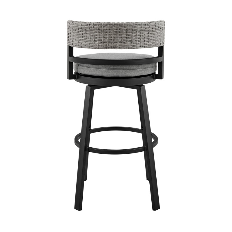 Chave Patio Bar Stool with Cushion, Bar Stool (30" Seat Height)