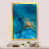Impression dorée sur toile encadrée