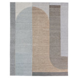 Jaipur Living Esra LNM03 Handknot Geometric Gray/Tan Area Rug (6'X9')