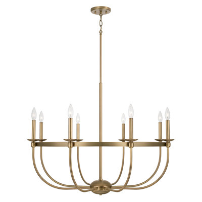Lustre 8 lumières façon bougie Rylann