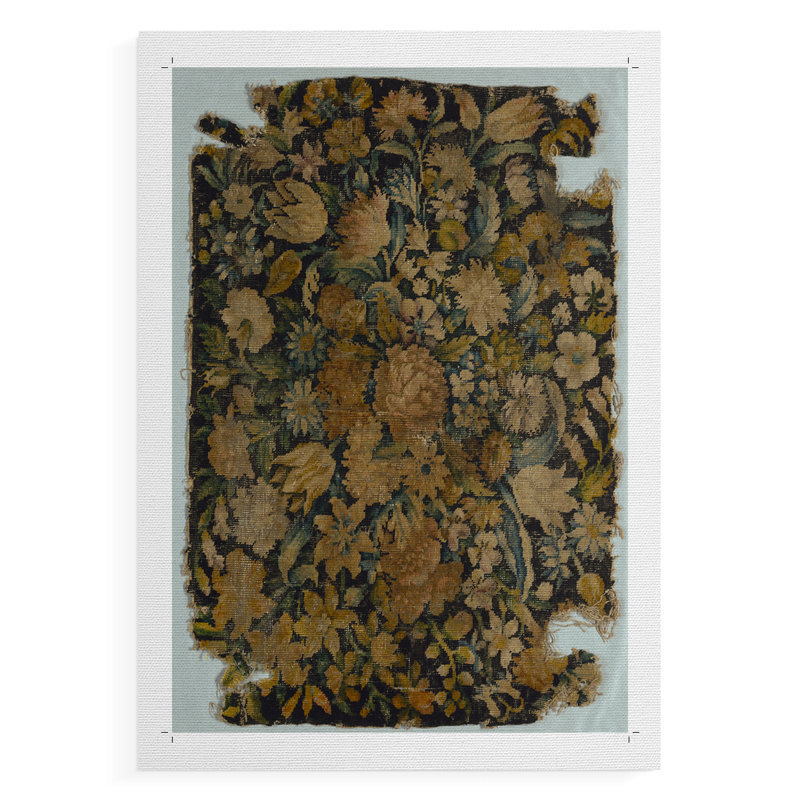 Imprimé floral rétro CCxxvi - reproduction de toile seulement - non encadrée