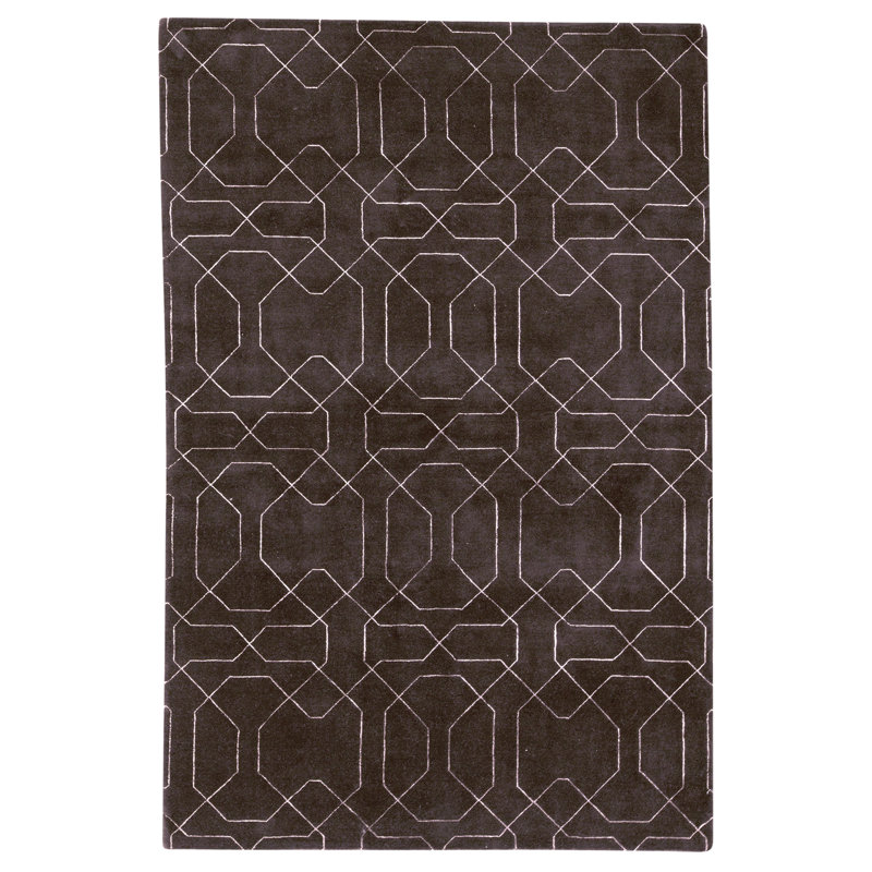 Tapis chocolat de haute qualité noué à la main