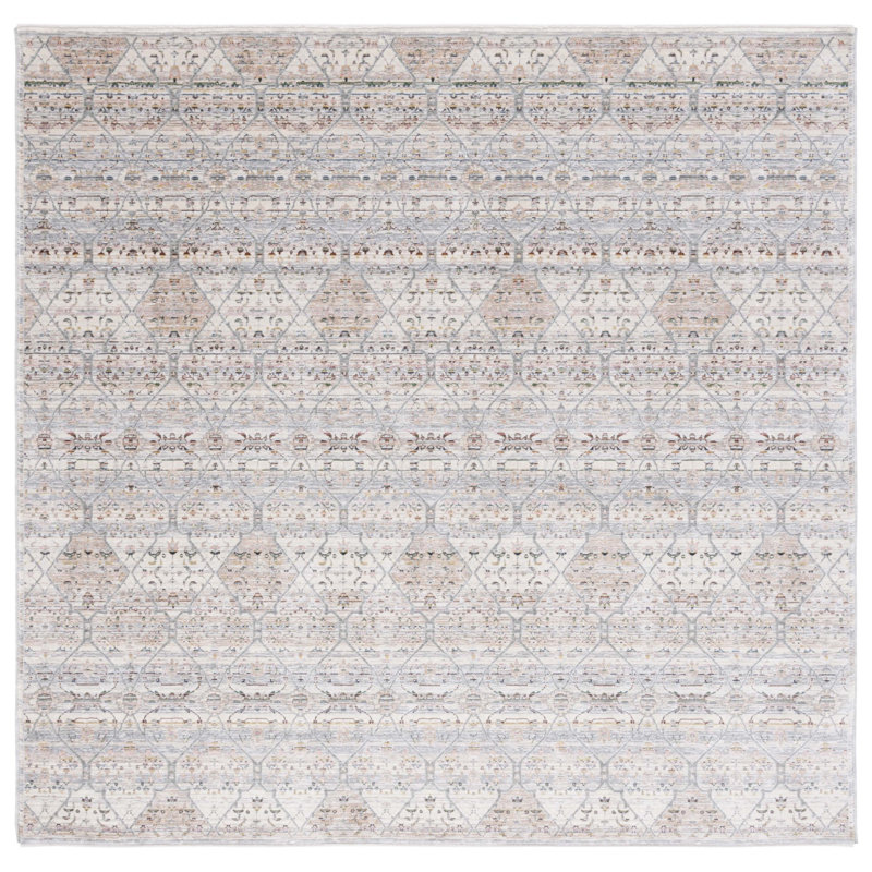 Tapis ivoire / bleu Princeton 911, Carré 6 pi 7 po