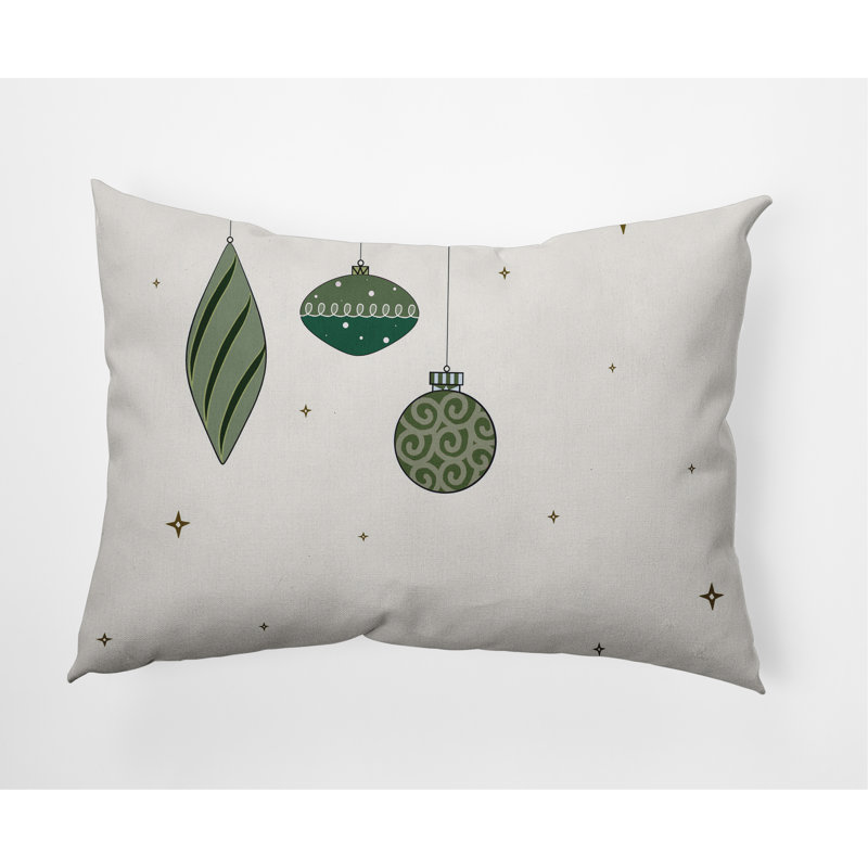 Reversible Throw Pillow, Green, Yes