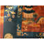 Tapis antique chinois à motif médaillon en laine noué à la main Art Deco