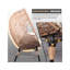 Fauteuil de patio en acier tissé en osier de l 24 po x P 38,3 po x H 16,5 po Aurelle