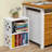 Small Bookshelf For Small Spaces, 2-Tier White Bookcase, C...