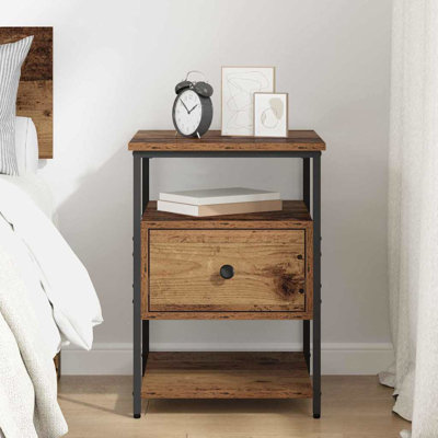 40cm W Manufactured Wood Bedside Table