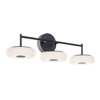 Meuble-lavabo à DEL 30 po Hemby - 30 W - noir