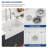 30" L X 18" W Framhouse/Apron Front Kitchen Sink Reversible Ceramic Fireclay Undermount Farmer Kitchen Sinks