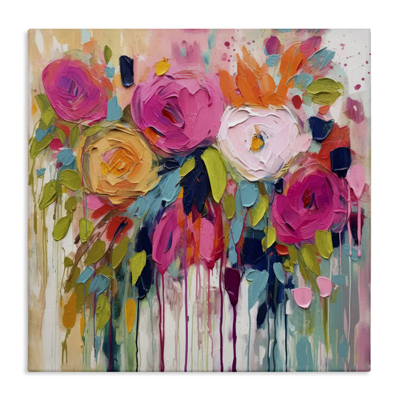 Urban Paint Bouquet Canvas Wall Art by Irena Orlov , 36" H x 36" W