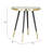 Particle Side Table Black & Gold