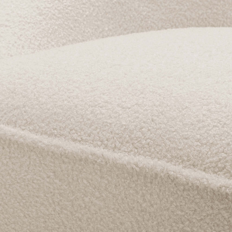 Fauteuil pivotant Anson Boucle