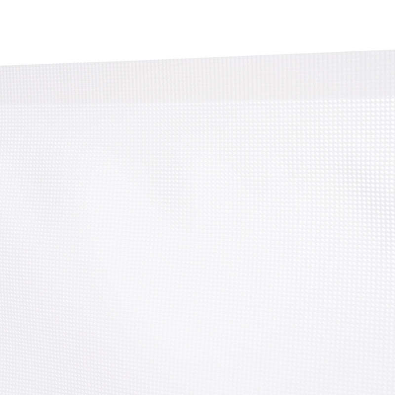 Barrière escamotable très haute 33,85 po, Blanc, 118"