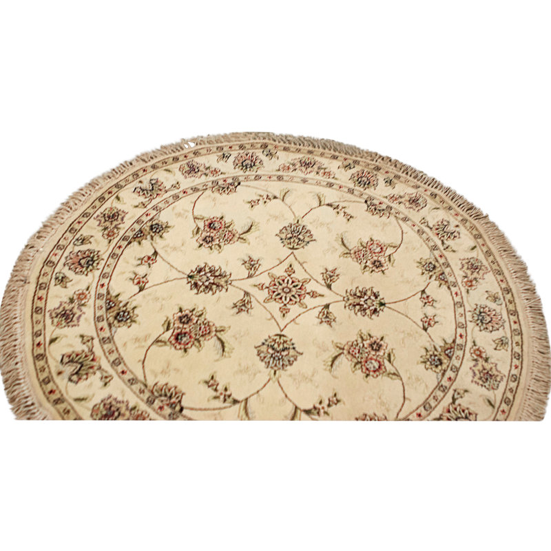 Hand Knotted Area Rug in Ivory