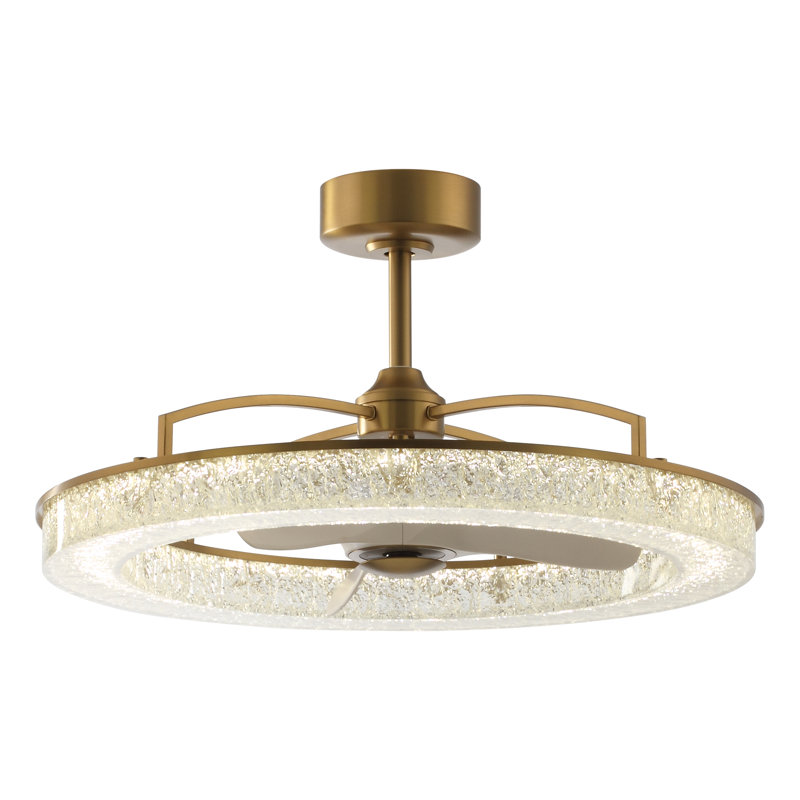 Ventilateur de plafond en cage 32,5 "avec lumières DEL à intensité variable et télécommande