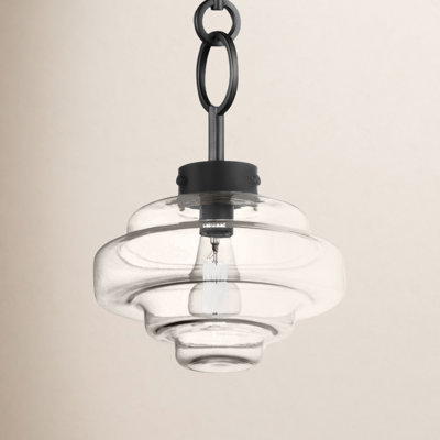 Bellas Single Light Glass Dimmable Pendant