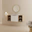 Ensemble de meuble-lavabo simple 47,8 po avec plateau en céramique Lingyi