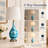 Aitkin 28" Modern Blue Glass Table Lamp with 3-Way Dimmable Lighting and USB Port 