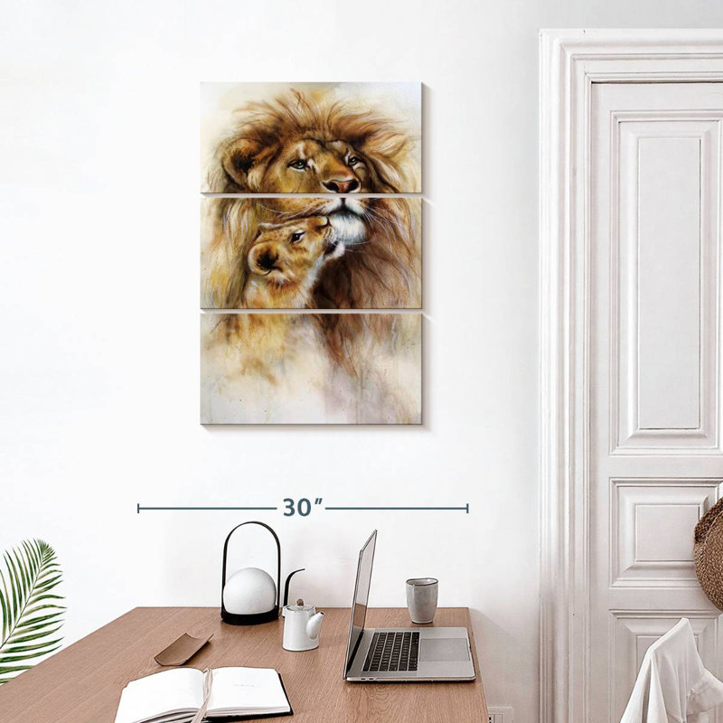 Brampt Lions, 32" H x 20" W