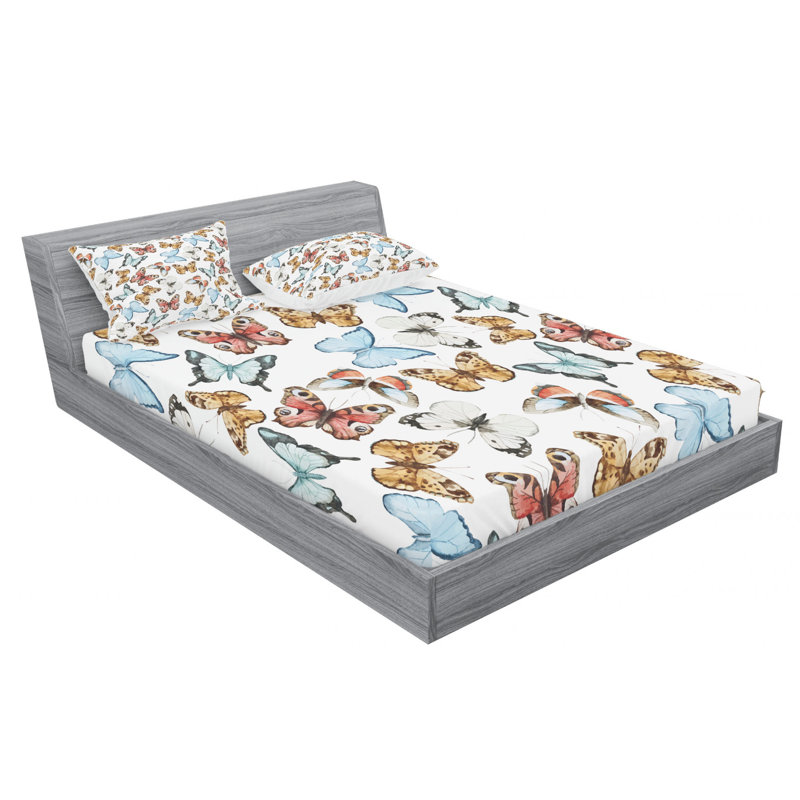Microfiber Sheet Set, Full Sheet + Fitted Sheet + 2 Pillowcases