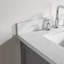 Meuble-lavabo double 60 po avec pierre artificielle