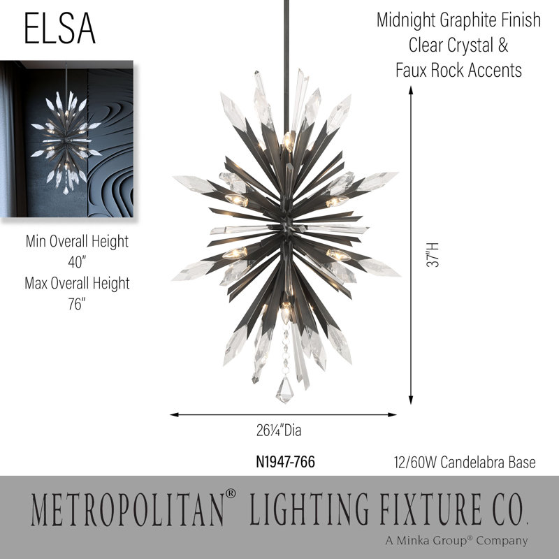 Metropolitan Elsa - 12Lt Pendant