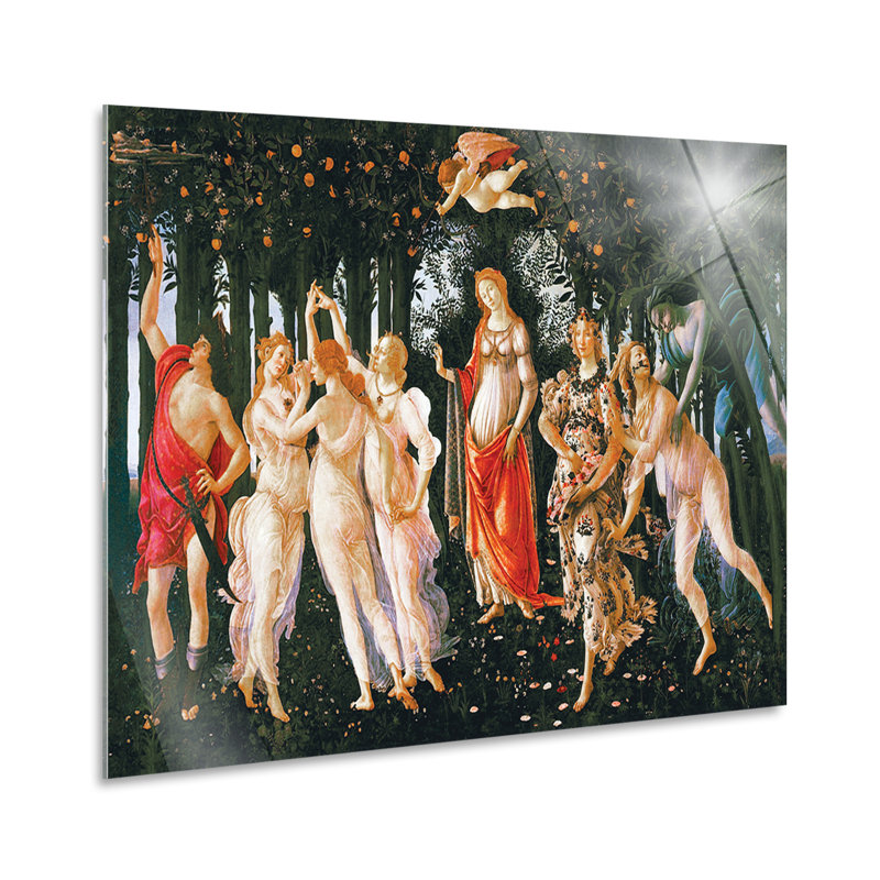 La Primavera by Sandro Botticelli - No Frame Print on Plastic / Acrylic, 65cm H x 95cm W