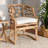 Bonetta 24.4" Wide Rattan Cotton Armchair