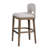 Upholstered Counter Stool with Solid Wood Frame-88284891