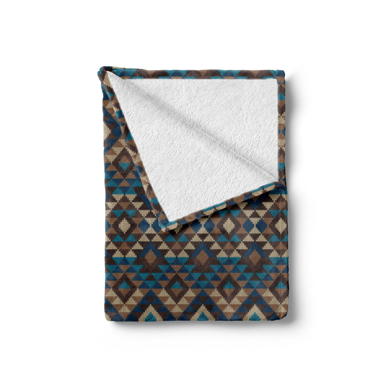 Hand Woven Throw Blanket, 50" W x 60" L