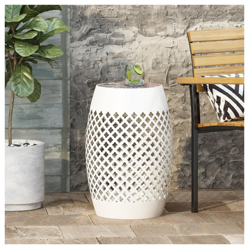 Table d'appoint blanche Roswell
