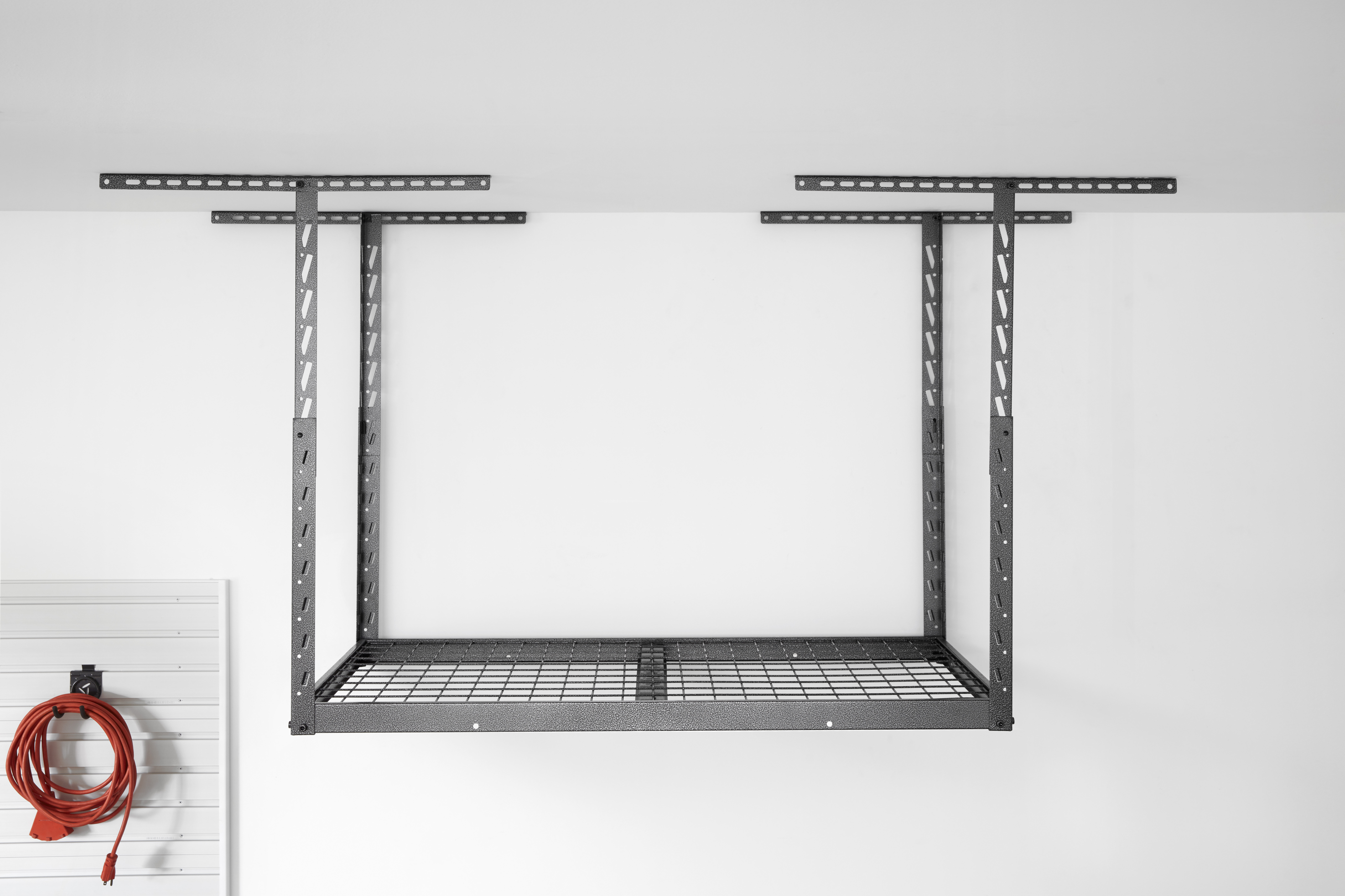 E-Z Storage Overhead Garage Ceiling Steel Storage Rack for Tote Containers  