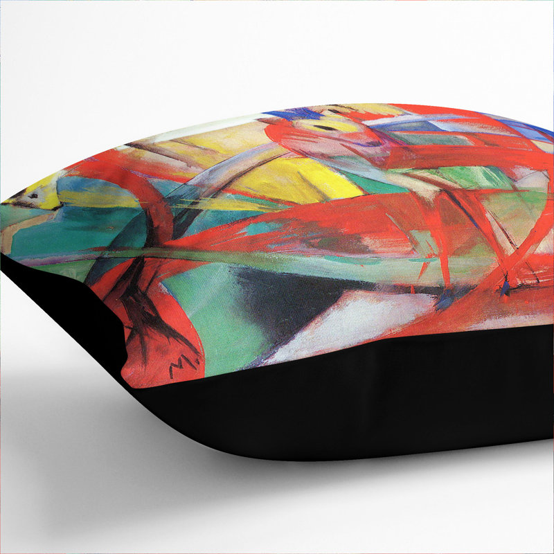 Square Throw Cushion, Black, 40cm H x 40cm W x 15cm D