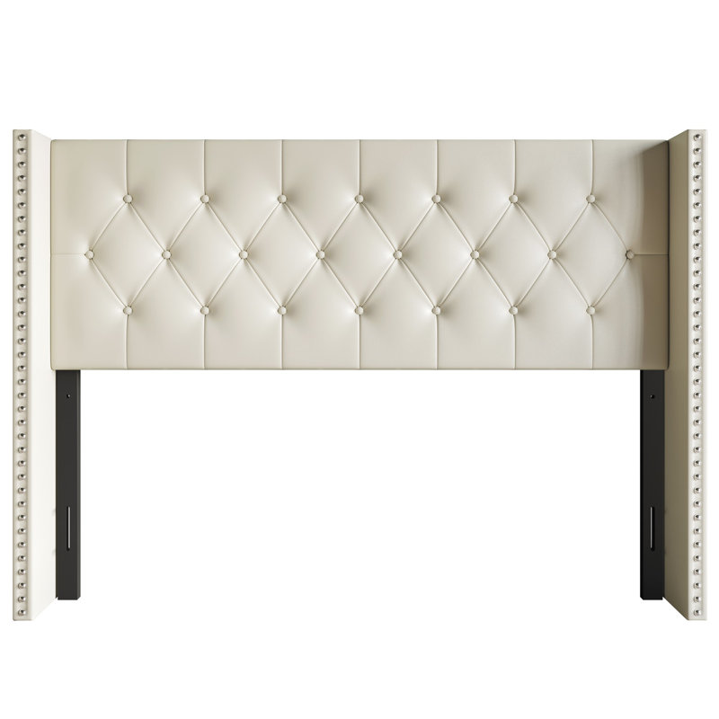 Joshuwa Upholstered Headboard, Beige, Queen