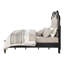 Lit capitonné beige et noir Aeryona-94103822
