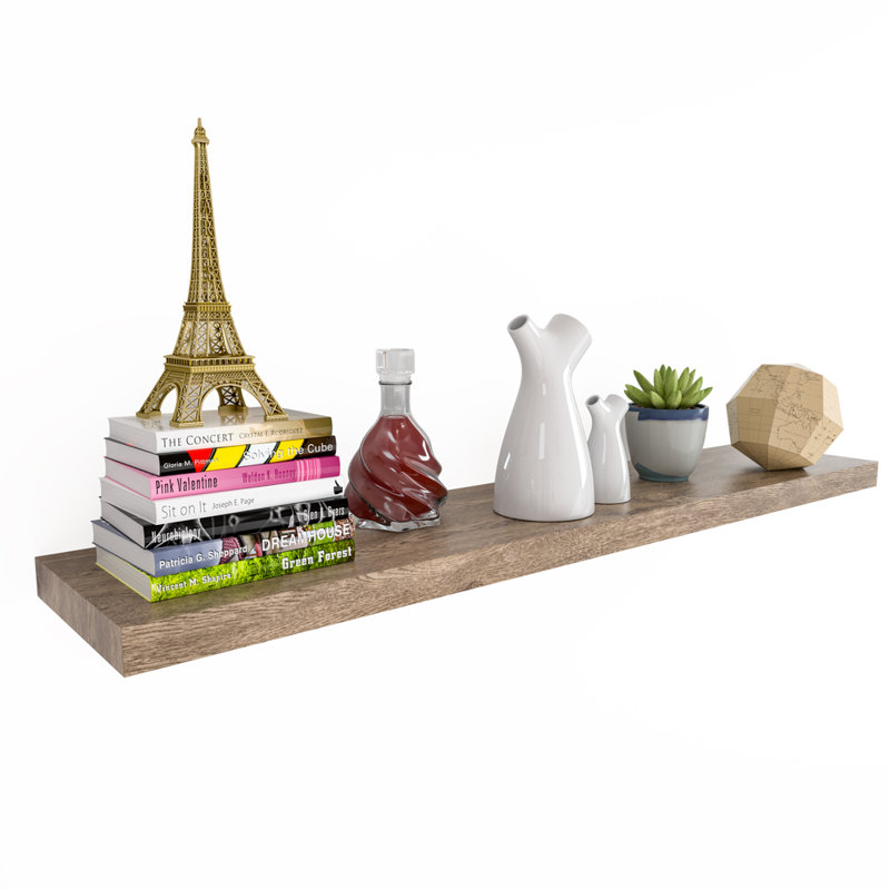 Mehta Floating Shelf, Dark Oak, 3.8cm H x 50cm W x 23cm D