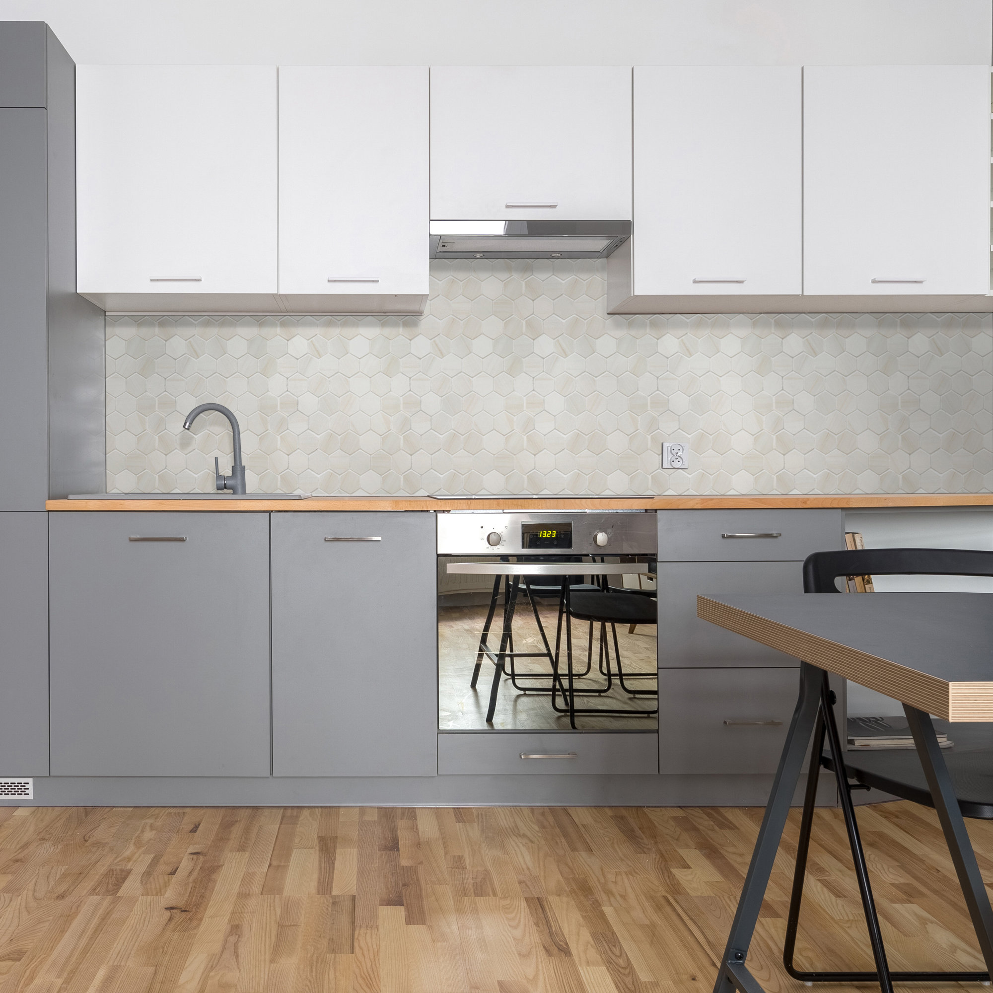 Ardena 12 in. x 12 in. Matte Porcelain Mosaic Floor and Wall Tile, Pallora