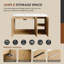 Meuble-lavabo flottant simple 36 po avec lavabo en résine, meuble-lavabo mural 3 portes et 1 tablette réglable-116532160