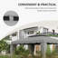 Auvent de remplacement pour abri de jardin de 13 pi x 10 pi Outsunny-84492731-84492733