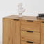 Buffet polyvalent en bois avec rangement spacieux, idéal pour la cuisine et la salle à manger