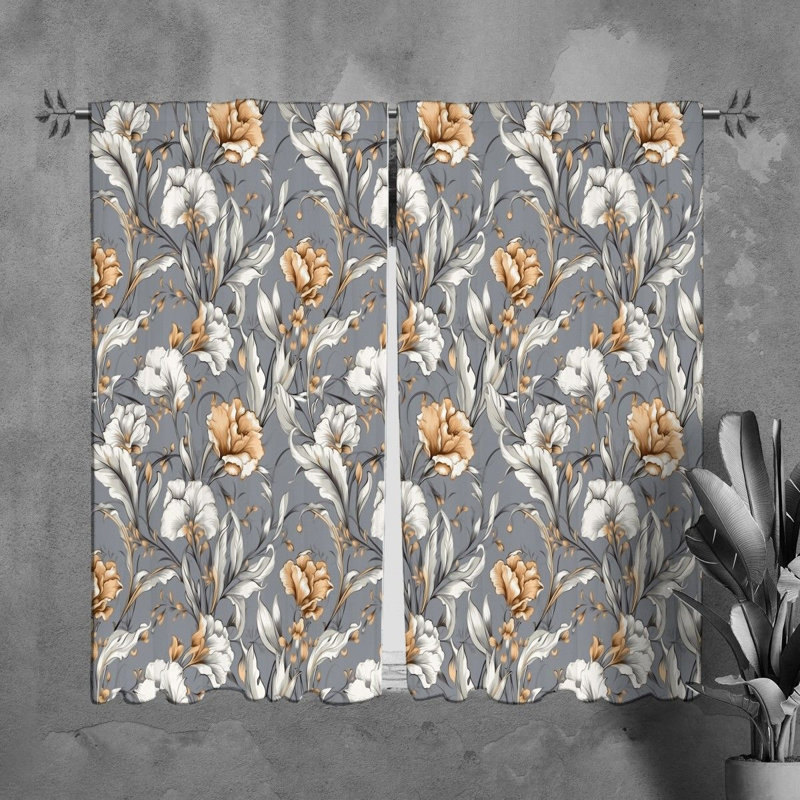 Paire de rideaux obscurcissant en polyester Nakeria, L 20 po x L 61 po