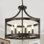 Lustre géométrique à 6 lumières Carrianna