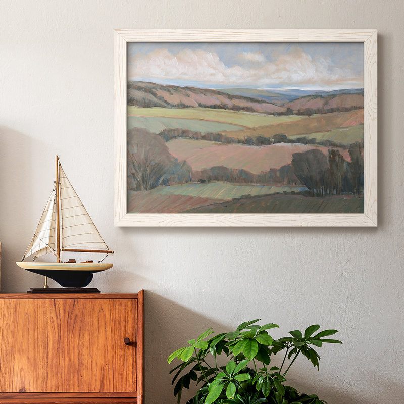 Hilly Countryside II, reproduction d'art sur toile, Blanc, H 28 po x l 42 po